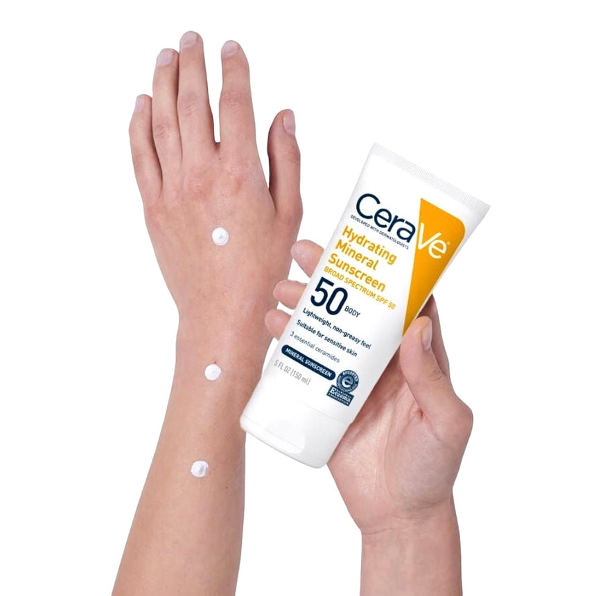 Protector Solar Corporal Cerave Hydrating Mineral Sunscreen Body 50spf