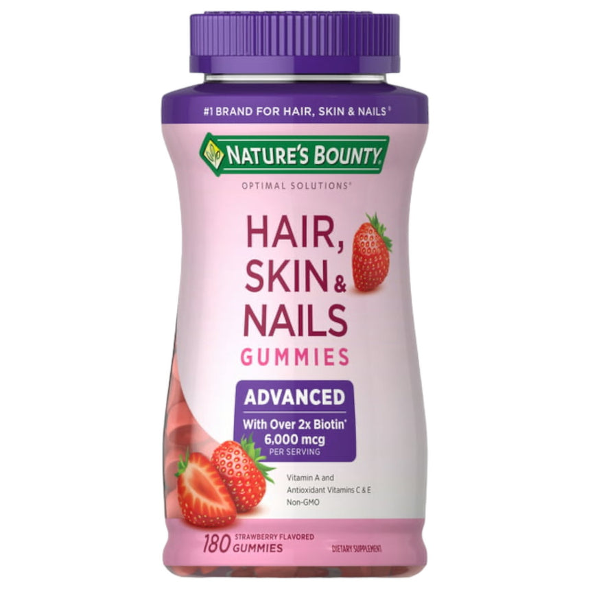 Gomitas para Cabello, Piel y Uñas Nature’s Bounty Hair, Skin & Nails Gummies Advanced