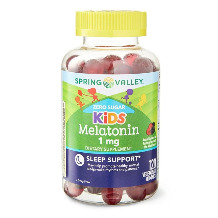 Gomitas de Melatonina Spring Valley Kids Zero Sugar 1mg (120uni)