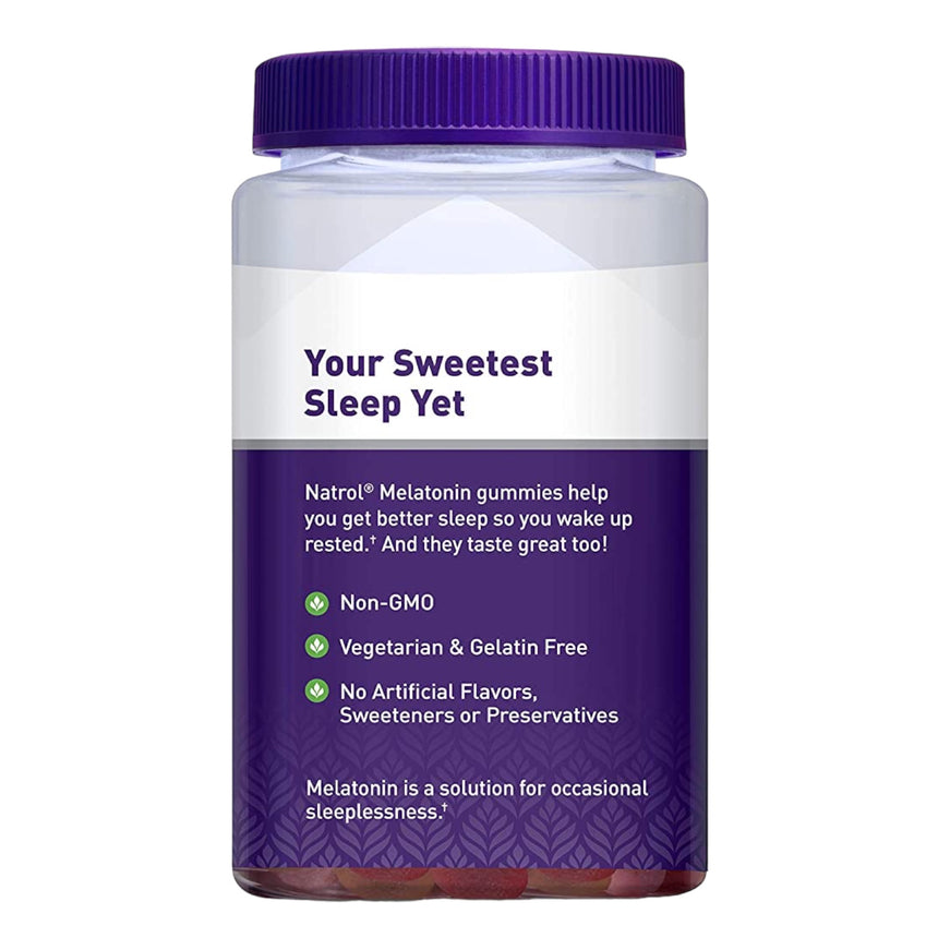 Gomitas para Dormir de Melatonina Natrol Melatonin Sleep 10mg 140uni