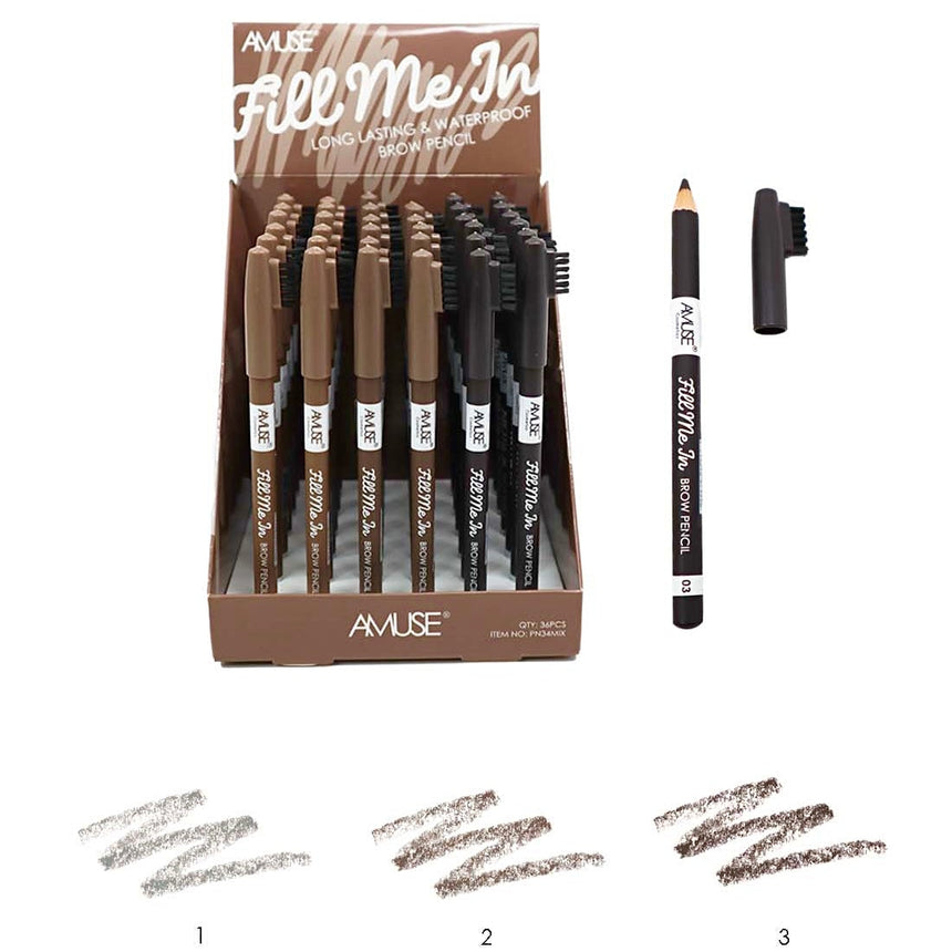 Al por Mayor Lápiz de Cejas Amuse Fill me In
