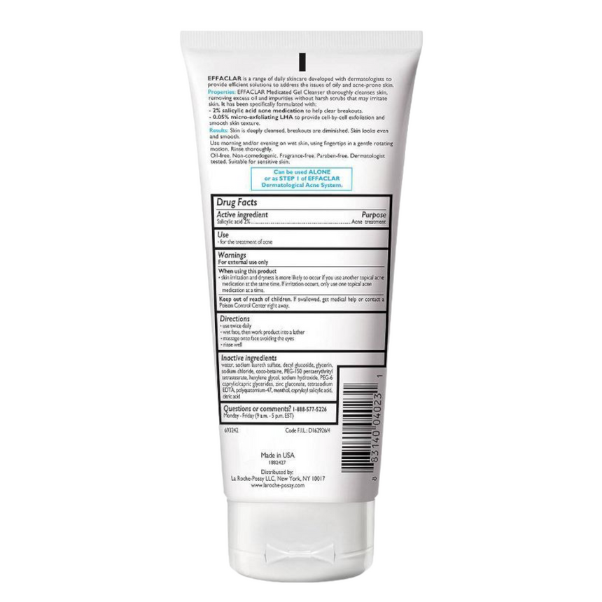 Limpiador Medicado para Acné La Roche Posay Effaclar Medicated Gel Cleanser 200ml